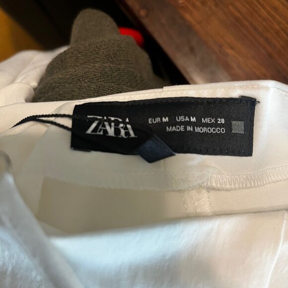 NWT ZARA White Corset Mini Dress Size Medium - Picture 9 of 11